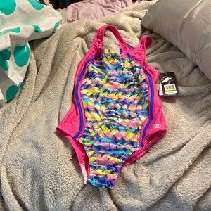 NWT girls size 14 speedo bathing suit